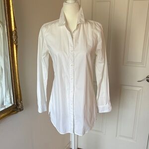 Garnet Hill Crisp White Button-Down Shirt
